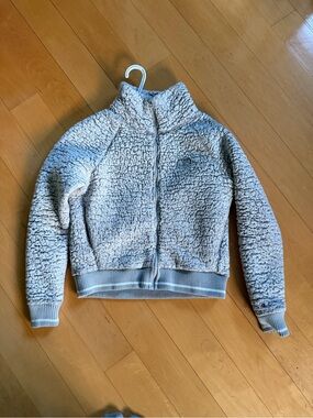 Champion Cream Sherpa Zip Jacket